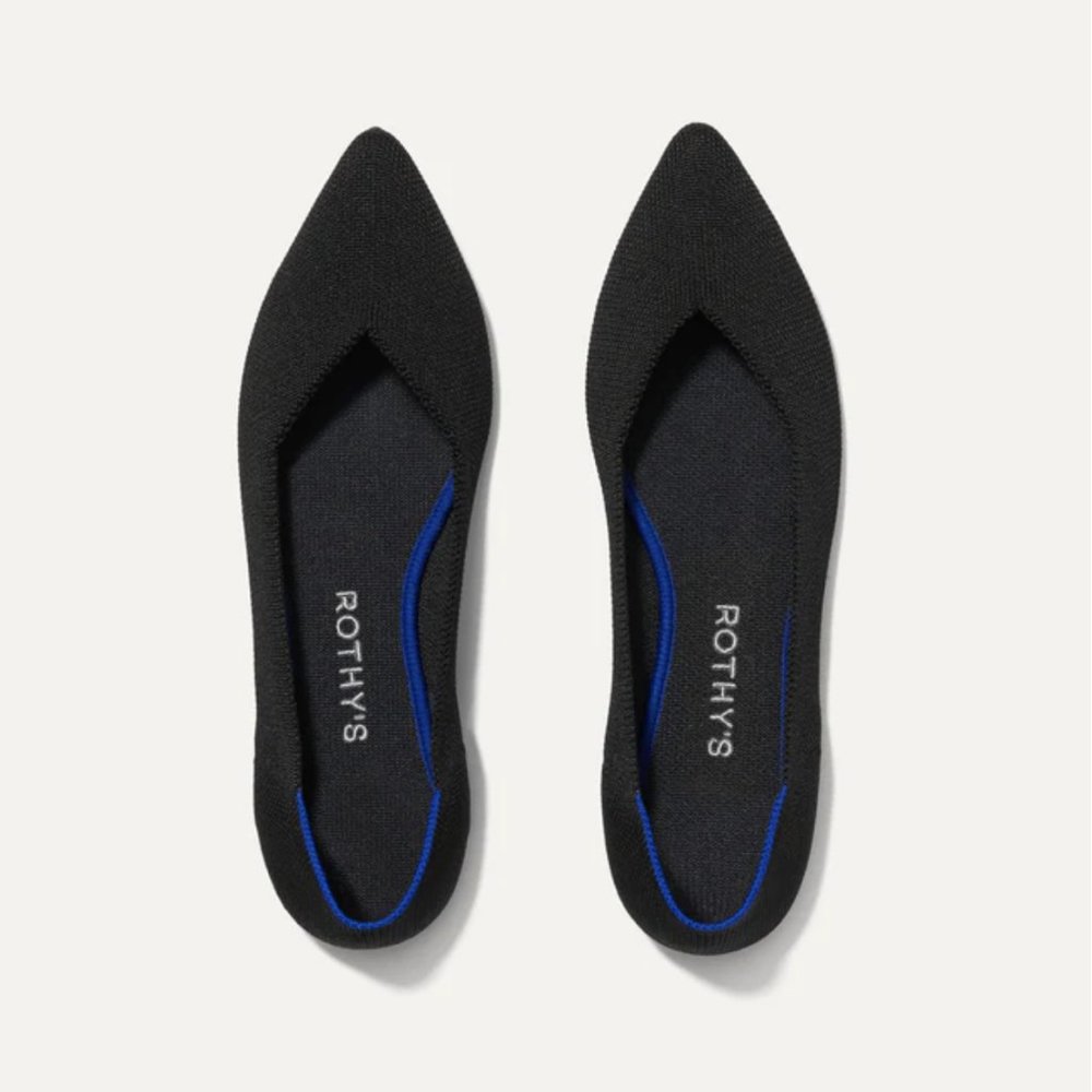 COPY - Rothy's The Point Flat - New in Box - Solid Black - Size 10